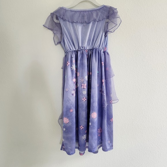 Disney Encanto Isabela Madrigal Girls Purple Nightgown Dress size XS 4/5 - Picture 2 of 8